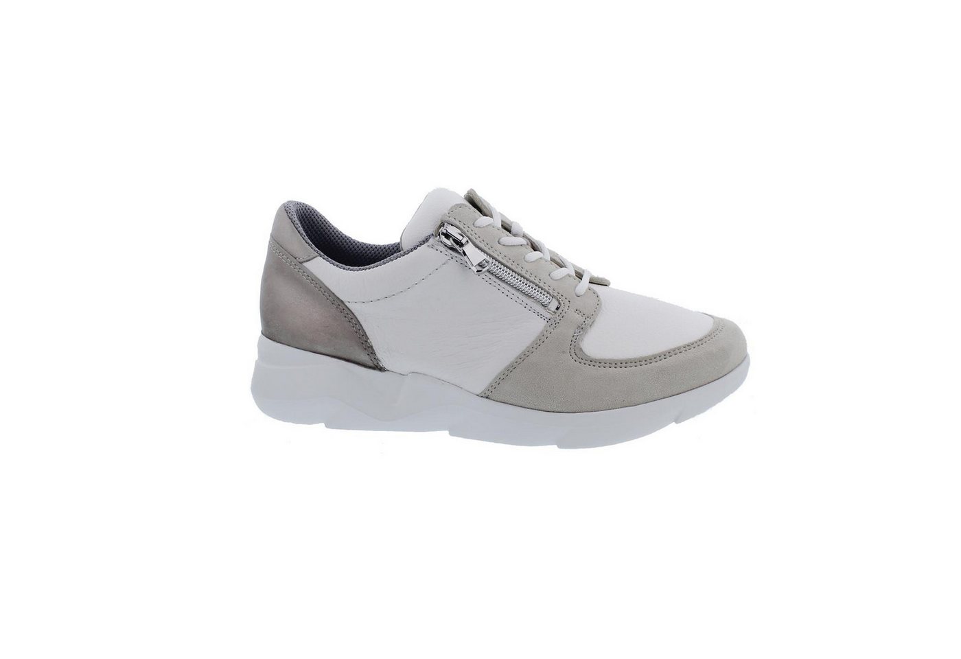 Waldläufer Waldläufer K-Funky Sneaker, Velour- / Glattleder / Stretch, perl weiss Schnürschuh Waldläufer Waldläufer K-Funky Sneaker, Velour- / Glattleder / Stretch, perl weiss Schnürschuh von Waldläufer