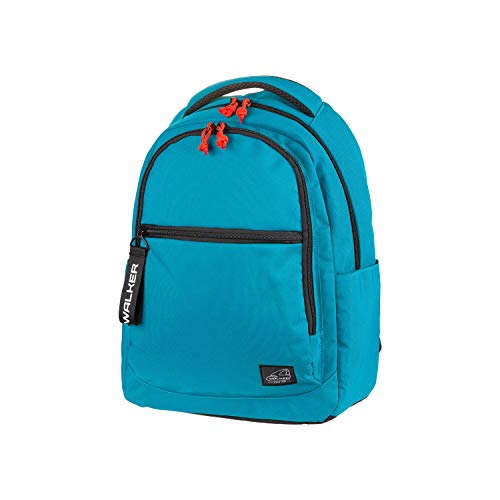 Walker - Rucksack Rise Classic mit 3 Fächern, Laptopfach, Seitentaschen, gepolsterter Rücken, verstellbare Schultergurte, ca. 32 x 45 x 21 cm von Walker