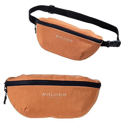 Walker 42172-026 - Lifestyle Gürteltasche Finn Coconut mit Reißverschluss-Hauptfach und verstellbarem Tragegurt, wasserabweisend, ca. 3 l Fassungsvermögen von Walker