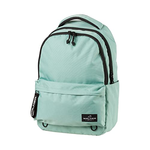 Walker 42261-258 - Rucksack Alpha Mintgrün mit 2 Fächern, Laptop-Fach, Seitentaschen, Rücken-Polsterung, verstellbare Schulter-Gurte, wasserabweisend, Backpack für Schule, Büro und Freizeit von Walker