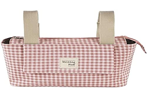 Walking Mum. I Love Vichy Schwangerschaftstasche für Kinderwagen, Kurze Griffe zur Befestigung am Kinderwagen, Rosa, 31 x 17 x 12 cm Walking Mum. I Love Vichy Schwangerschaftstasche für Kinderwagen, Kurze Griffe zur Befestigung am Kinderwagen, Rosa, 31 x 17 x 12 cm von Walking Mum