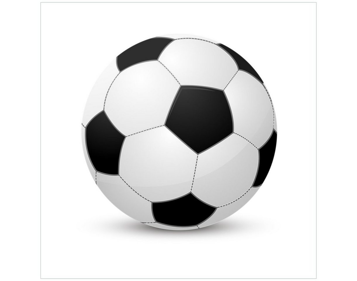 Wallario Möbelfolie Fußball klassisch vor weißem Hintergrund Wallario Möbelfolie Fußball klassisch vor weißem Hintergrund von Wallario