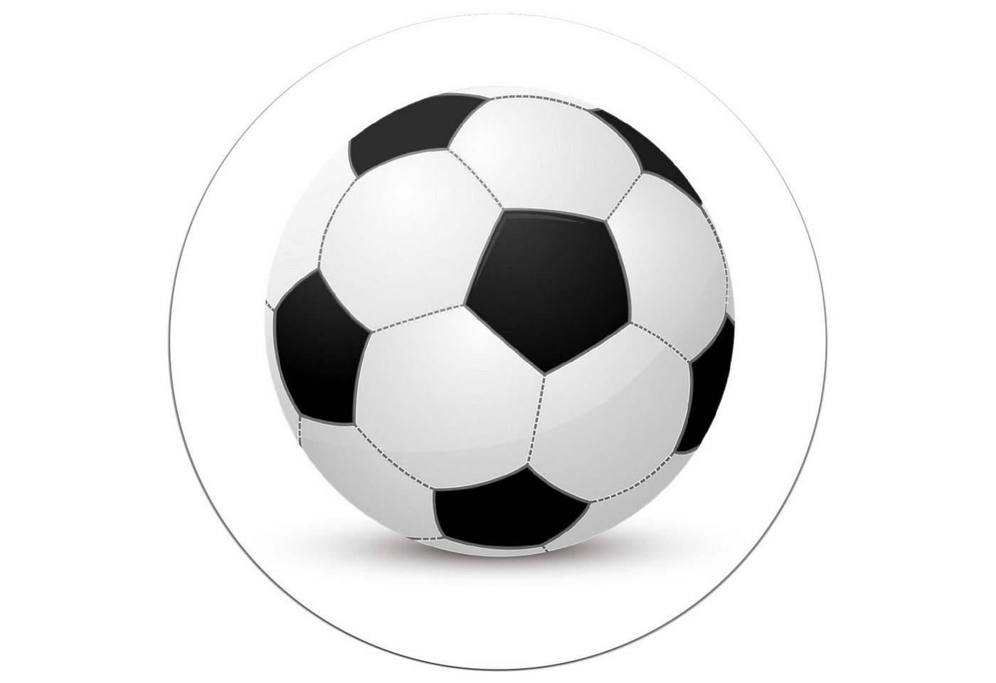 Wallario Wandfolie, Fußball klassisch vor weißem Hintergrund, wasserresistent, geeignet für Bad und Dusche Wallario Wandfolie, Fußball klassisch vor weißem Hintergrund, wasserresistent, geeignet für Bad und Dusche von Wallario