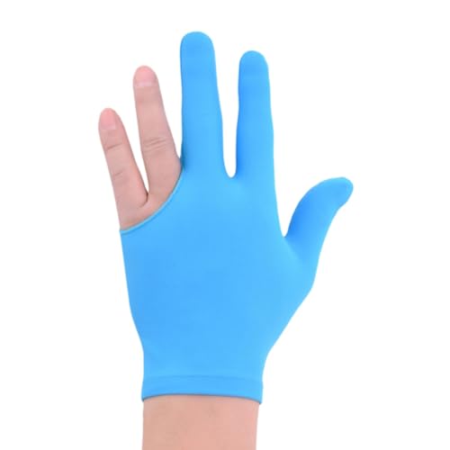 Walopola Billard-Handschuhe für die Linke Hand, Pool-Handschuhe für die Linke Hand | Fingerlose Billardhandschuhe,Billard-Queue-Handschuhe, 3-Finger-Pool-Handschuhe, Queue-Sporthandschuhe für Männer von Walopola