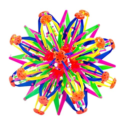 Walopola Expandable Ball Zappeln Spielzeug, Erweiterbare Ballspielzeugkugel, Expandierender Magischer Ball, Hand fangen Atmen Blume Bälle, Größere Kugel Versenkbare Veränderbar Mag-ic Flower Ball von Walopola