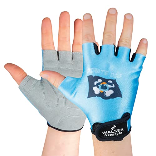 Fahrradhandschuhe Kiddy, rutschfeste Fahrradhandschuhe mit Klettverschluss und Polsterung für Kinder, Unisex, Halbfinger für Radsport Gr. XXS, Hellblau Fahrradhandschuhe Kiddy, rutschfeste Fahrradhandschuhe mit Klettverschluss und Polsterung für Kinder, Unisex, Halbfinger für Radsport Gr. XXS, Hellblau von Walser