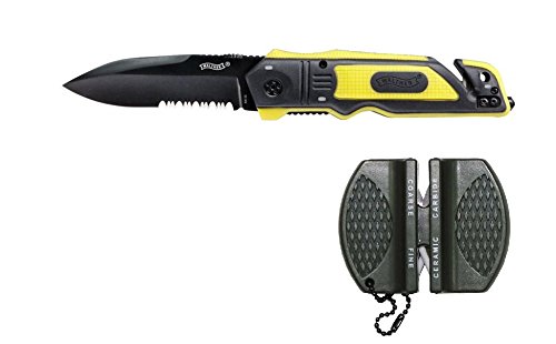 Walther ERK Emergency Rescue Knives yellow mit Messerschärfer und Holster Walther ERK Emergency Rescue Knives yellow mit Messerschärfer und Holster von Walther