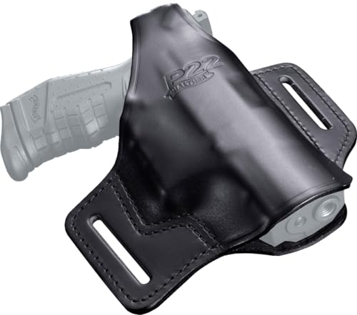 Walther Softair Guertelholster Leder P 22, schwarz, M von Walther