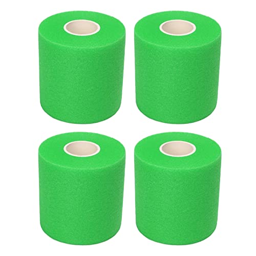 4PCS Fitness Bandage PU Sponge Strong Stretchability High Flexibility Elasticity Good Air Permeability Athletic Wrap for Fitness Football Green (Green) von Wamsound