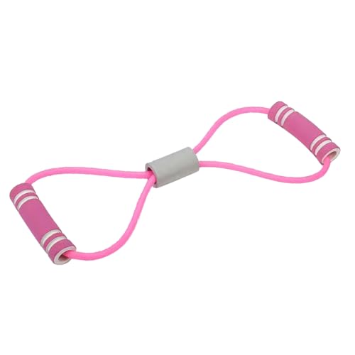 Abbildung 8 Puller, verstellbare Länge, 8 geformte Widerstandsbänder, elastisches Fitness-Zugseil für Arm- und Schulterdehnung, elastisches Material, veränderbare Länge (Pink) von Wamsound