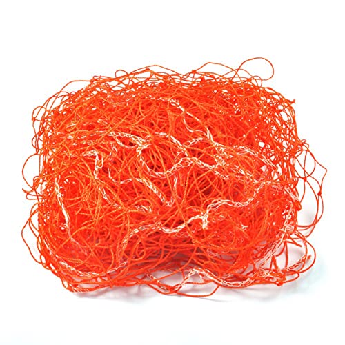 Orangefarbenes Fußballtor-Fußballtornetz, Fußball-Ersatznetz, Standardgröße 10 x 7 Fuß / 18 x 7 Fuß / 24 x 8 Fuß für Feild (11-a-Side 7.5m*2.5m) von Wamsound