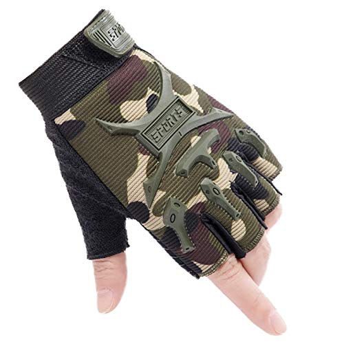 WanBeauty Fahrradhandschuhe für Mountainbike, Rennrad, warme Winterhandschuhe, Kinder, Outdoor, Reiten, rutschfest, atmungsaktiv, Halbfinger-Handschuhe, Camouflage, 1 Paar WanBeauty Fahrradhandschuhe für Mountainbike, Rennrad, warme Winterhandschuhe, Kinder, Outdoor, Reiten, rutschfest, atmungsaktiv, Halbfinger-Handschuhe, Camouflage, 1 Paar von WanBeauty