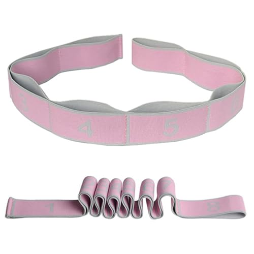 Elastische Widerstandsbänder, Wanfoou 2 flexible elastische Yoga-Gurte mit 8 nummerierten Schlaufen, Yoga Stretching Band, elastische Widerstandsbänder für Stretching, Training, Tanzen Elastische Widerstandsbänder, Wanfoou 2 flexible elastische Yoga-Gurte mit 8 nummerierten Schlaufen, Yoga Stretching Band, elastische Widerstandsbänder für Stretching, Training, Tanzen von Wanfoou
