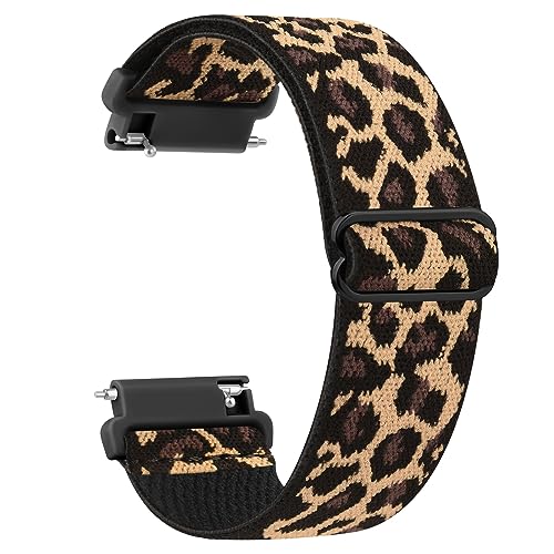 Wanme Nylon 20mm Uhrenarmbänder, Schnellverschluss Armband, Atmungsaktives Geflochtenes Ersatzbänder, Verstellbares Armbänder, Sport Ersatzarmband für Damen Herren, Leopard Wanme Nylon 20mm Uhrenarmbänder, Schnellverschluss Armband, Atmungsaktives Geflochtenes Ersatzbänder, Verstellbares Armbänder, Sport Ersatzarmband für Damen Herren, Leopard von Wanme