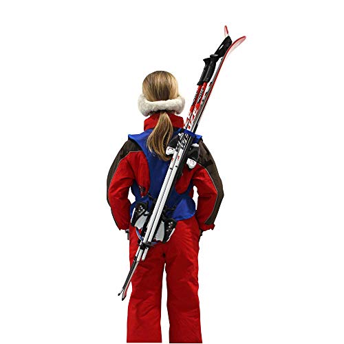 Wantalis - Skiback kid - Ein revolutionäres Produkt, um Ihre Ski freihändig zu tragen - Anpassbare und verstellbare Schultergurte - Kindergröße max. 1m30, Blau Wantalis - Skiback kid - Ein revolutionäres Produkt, um Ihre Ski freihändig zu tragen - Anpassbare und verstellbare Schultergurte - Kindergröße max. 1m30, Blau von Wantalis