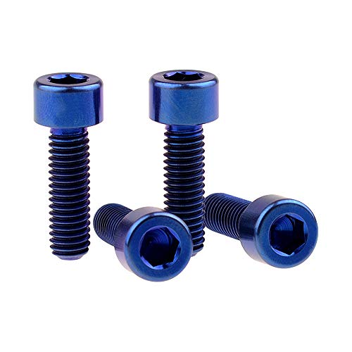 Titan M6 x 20 mm Stecknuss Inbus Innensechskant für Fahrrad Bremse, Bremssattel Adapter Mount Upgrade Pack von 4 Blau blau Titan M6 x 20 mm Stecknuss Inbus Innensechskant für Fahrrad Bremse, Bremssattel Adapter Mount Upgrade Pack von 4 Blau blau von Wanyifa