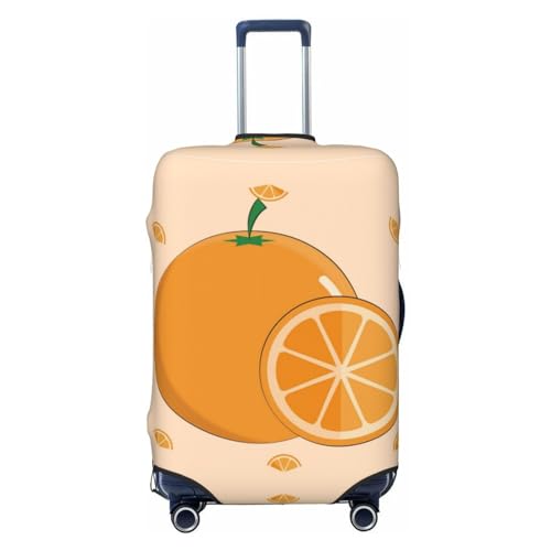 Reisegepäckhülle mit Cartoon-Trauben, für 45,7-81,3 cm (18-32 Zoll) Gepäck, waschbar, kratz, Cartoon Fresh Orange, L von WapNo