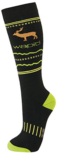 Wapiti Kinder Socken WK04, schwarz, 35-38 von Wapiti