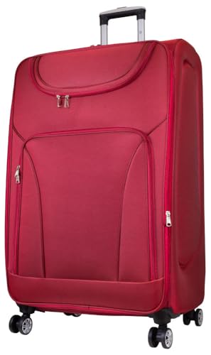 Warenhandel König Nylon Weichgepäck Koffer Trolley Maribor - Farbe Rot - Gr. XXL von Warenhandel König