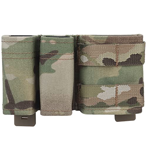 WarmHeartting MOLLE 5,56 9 mm Triple Magazine Pouch, Mag Pouch mit Schnellverschluss-Einsatz, Mag Carrier Holder Pocket for Tactical WarmHeartting MOLLE 5,56 9 mm Triple Magazine Pouch, Mag Pouch mit Schnellverschluss-Einsatz, Mag Carrier Holder Pocket for Tactical von WarmHeartting