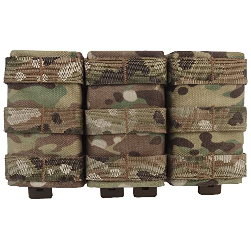 WarmHeartting MOLLE Magazinbeutel Triple Magazintasche Tasche Holster Aufbewahrung Nylon 5,56 mm Magazinhalter mit Magazinbeutel Zubehör von WarmHeartting