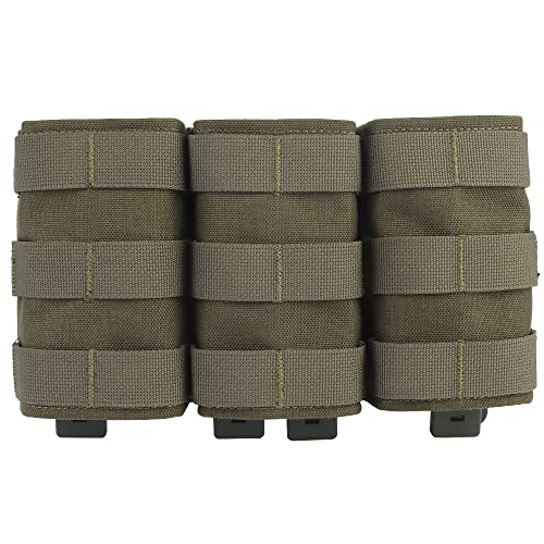 WarmHeartting MOLLE Magazinbeutel Triple Magazintasche Tasche Holster Aufbewahrung Nylon 5,56 mm Magazinhalter mit Magazinbeutel Zubehör von WarmHeartting