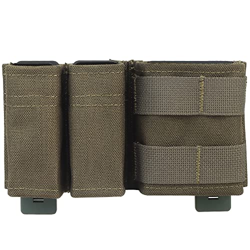 WarmHeartting MOLLE Magazinbeutel Triple Magazintasche Tasche Holster Aufbewahrung Nylon 5,56mm 9mm Magazinhalter taktisch Zubehör von WarmHeartting