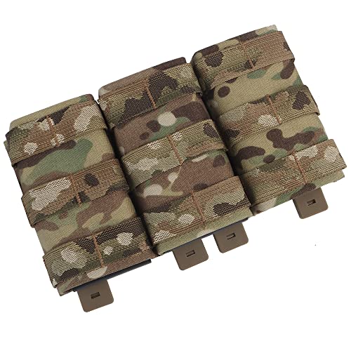 WarmHeartting MOLLE Magazinbeutel Triple Magazintasche Tasche Holster Aufbewahrung Nylon 7,62mm Magazinhalter taktisch Zubehör von WarmHeartting