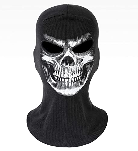 WarmHeartting Sturmhauben für Herren Damen, Gesichtshaube, Skimaske, Hals Gaiter, UV-Schutz, Motorrad- und Fahrrad-Gesichtsmaske, Skelett Totenkopf Geist Druck WarmHeartting Sturmhauben für Herren Damen, Gesichtshaube, Skimaske, Hals Gaiter, UV-Schutz, Motorrad- und Fahrrad-Gesichtsmaske, Skelett Totenkopf Geist Druck von WarmHeartting