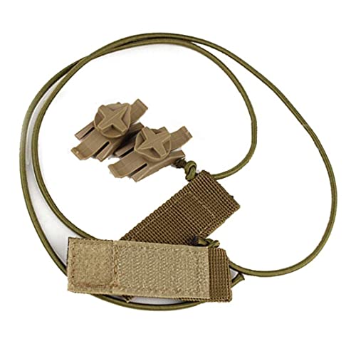 WarmHeartting Tactical Bungee Goggle Strap Kit Goggles Auxiliary Line with Hook Loop Goggle Lanyard for ACH/Mich/Fast Helm, Military Combat Helm Zubehör, Braun WarmHeartting Tactical Bungee Goggle Strap Kit Goggles Auxiliary Line with Hook Loop Goggle Lanyard for ACH/Mich/Fast Helm, Military Combat Helm Zubehör, Braun von WarmHeartting