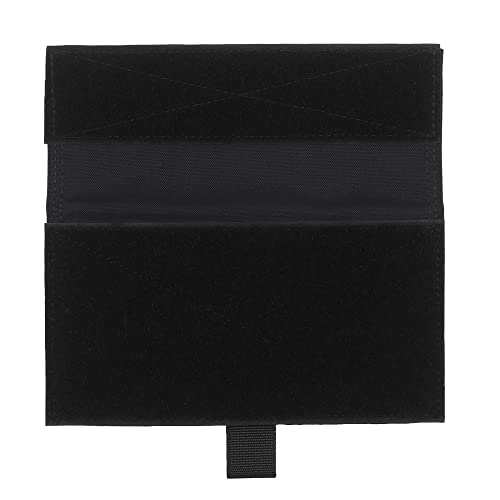 WarmHeartting Tactische MK4 Borstbeugel Volledige Flap mit Hook Panel Airsoft Zubehör (L, Schwarz) von WarmHeartting