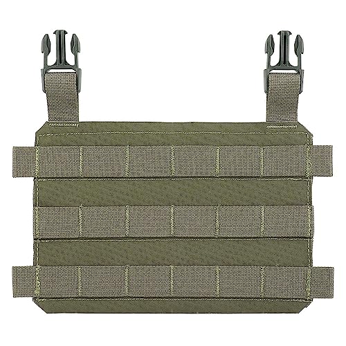 WarmHeartting Taktische MOLLE-Plakat-Frontklappe, kompatibel mit Thorax-Platte, leichtem, modularem Chassis, Airsoft-Brust-Rig-Zubehör von WarmHeartting