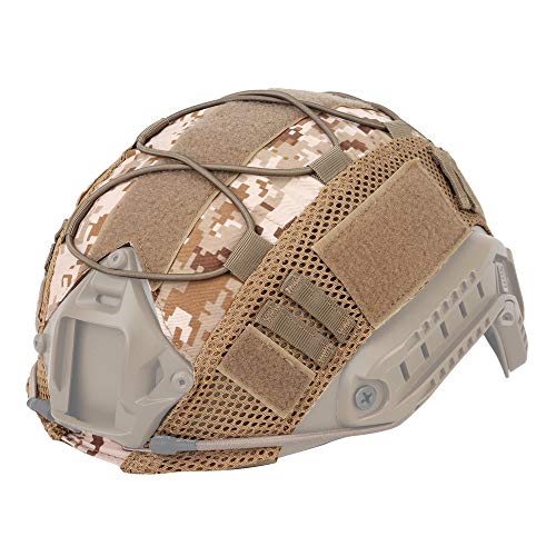 WarmHeartting Taktischer Helmüberzug Tarnung Fast Helmbezug Helm Abdeckung Airsoft Helm Zubehör von WarmHeartting