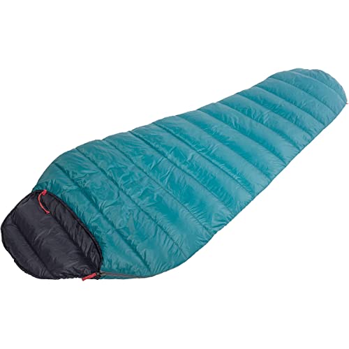 Warmpeace Solitaire 250 Schlafsack, Teal Green-Black, Links 195cm von Warmpeace