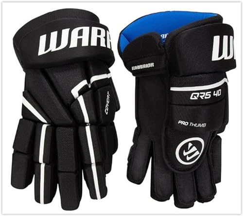 Warrior Covert QR5 40 Hockey Handschuhe Junior, Größe:12 Zoll, Farbe:schwarz von Warrior