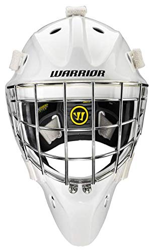 Warrior Ritual F1 SR+ Goalie Maske - Senior + Cat-Eye Gitter kostenlos dazu, Größe:M/L, Farbe:Weiss von Warrior