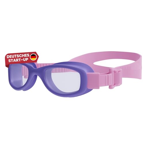 Wasserknirpse Schwimmbrille für Kinder ab 3 bis 8 Jahren - Silikondichtung Anti-Beschlag Beschichtung für Mädchen - hellviolett Wasserknirpse Schwimmbrille für Kinder ab 3 bis 8 Jahren - Silikondichtung Anti-Beschlag Beschichtung für Mädchen - hellviolett von Wasserknirpse