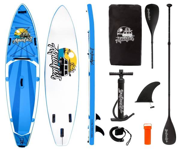 AQUALUST 10'8" CRUISER SUP Board Stand Up Paddle Surf-Board ISUP mit Kajakpad... von WassersportEuropa