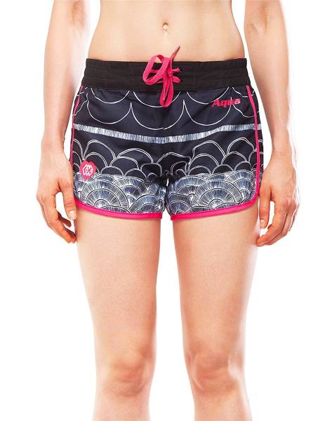 Aqua Marina ILLUSION Damen Boardshort Shorts Badehose Schwimmhose pink von WassersportEuropa