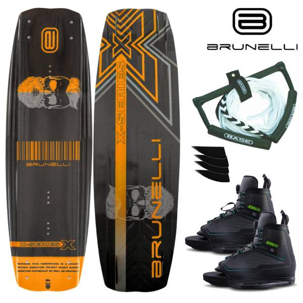 BRUNELLI CARBON Wakeboard Package 138 cm Wake Binding Wakeboardbindung BRUNELLI CARBON Wakeboard Package 138 cm Wake Binding Wakeboardbindung von WassersportEuropa