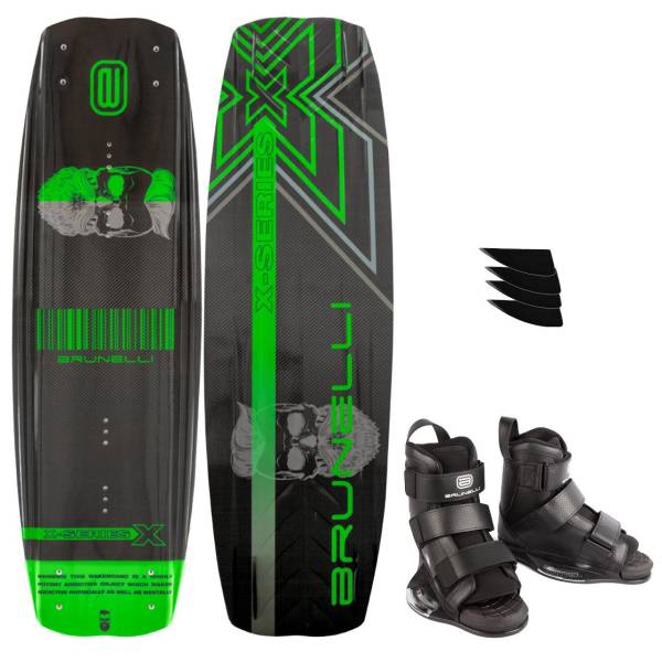 BRUNELLI CARBON Wakeboard SET 138 cm Wake Binding Wakeboardbindung BRUNELLI CARBON Wakeboard SET 138 cm Wake Binding Wakeboardbindung von WassersportEuropa