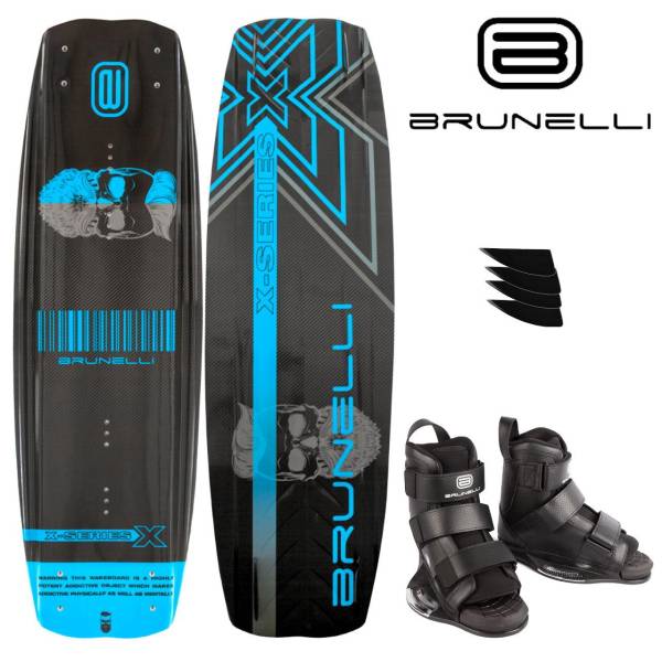 BRUNELLI CARBON Wakeboard SET 138 cm Wake Binding Wakeboardbindung BRUNELLI CARBON Wakeboard SET 138 cm Wake Binding Wakeboardbindung von WassersportEuropa