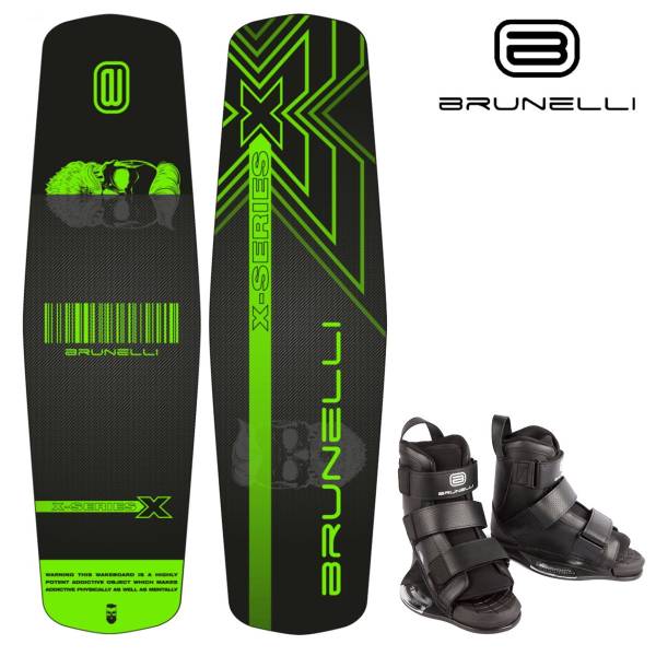 BRUNELLI Wood Flex Pro Cable Park Wakeboard SET 145cm Bindung L/XL Grind-Base BRUNELLI Wood Flex Pro Cable Park Wakeboard SET 145cm Bindung L/XL Grind-Base von WassersportEuropa