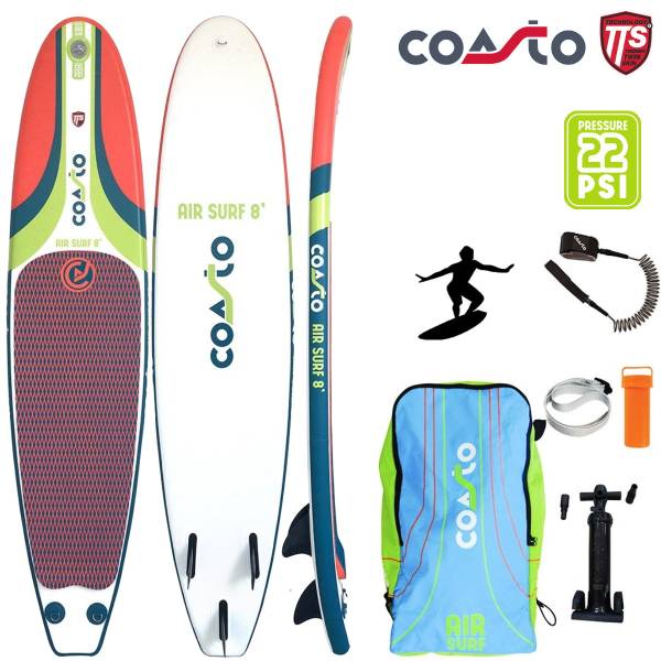 COASTO Air Surf 8? inflatable Surfboard Wellenreiten mit festen Finnen 244x57... COASTO Air Surf 8? inflatable Surfboard Wellenreiten mit festen Finnen 244x57... von WassersportEuropa