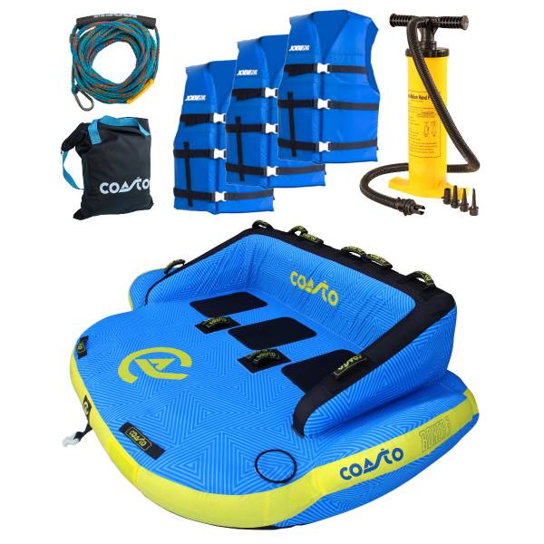 COASTO BOXER 3 Personen Towable Package Tube inkl. Funtube Leine Pumpe & Westen COASTO BOXER 3 Personen Towable Package Tube inkl. Funtube Leine Pumpe & Westen von WassersportEuropa