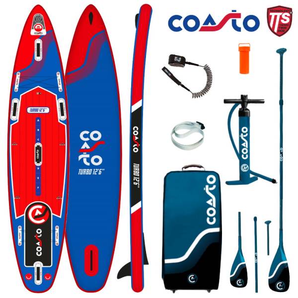 COASTO TURBO 12.6 SUP Board Stand Up Paddle Surf-Board Race Touring ISUP SUP ... von WassersportEuropa
