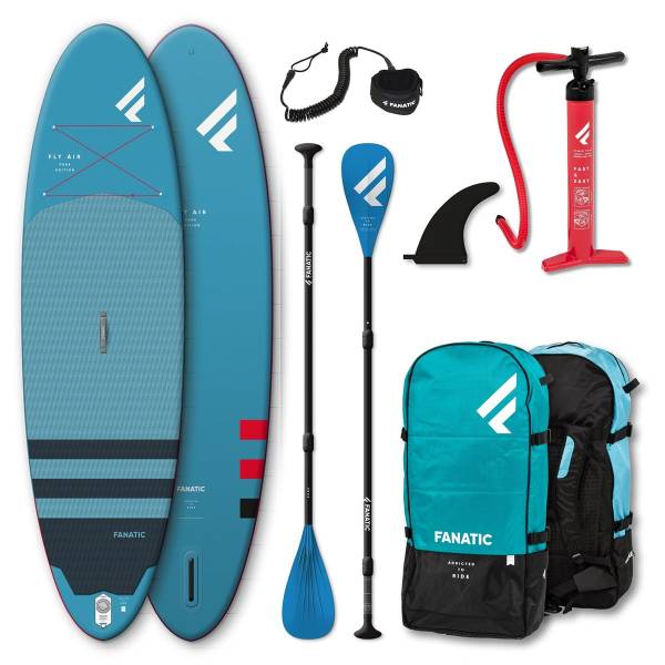 Fanatic Fly Air Pure inflatable SUP 10.4 Stand up Paddle Board mit Pure Padde... von WassersportEuropa