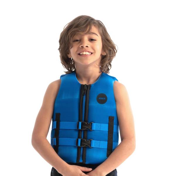 JOBE Neopren Vest Kids Neo Vest Kinder Schwimmweste Neoprenwest blue von WassersportEuropa