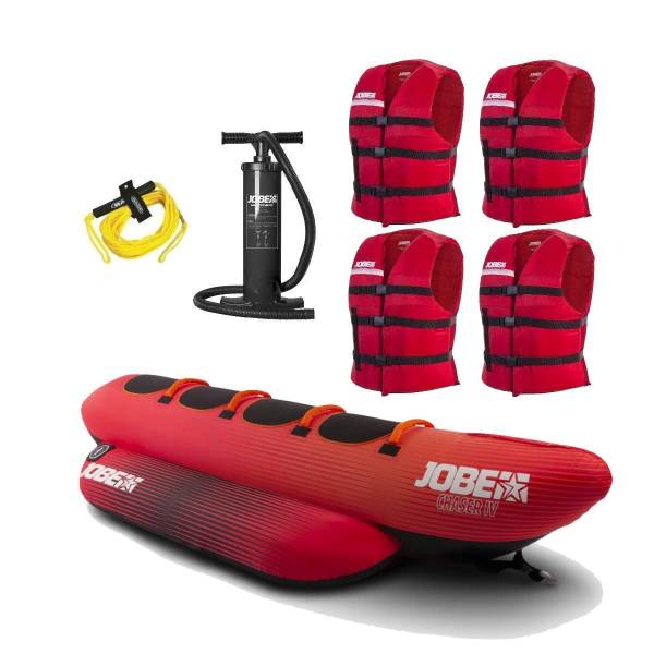 Jobe CHASER 4 Personen Funtube Banane RED Jobe CHASER 4 Personen Funtube Banane RED von WassersportEuropa