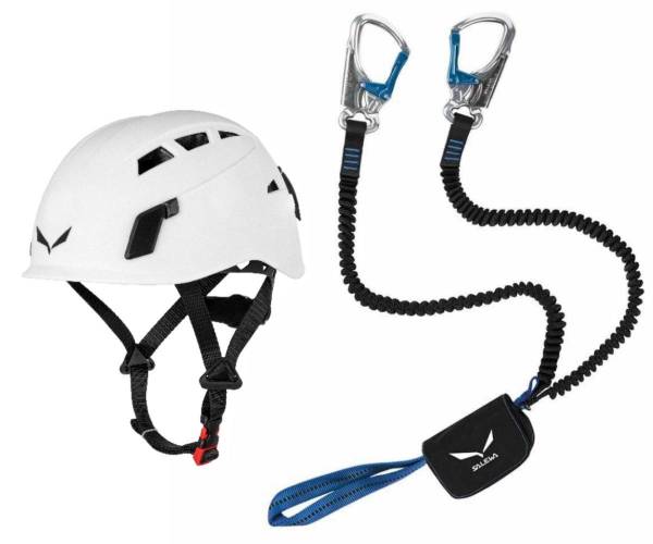 Klettersteigbremse Salewa Premium Attac + Helm Salewa Toxo von WassersportEuropa